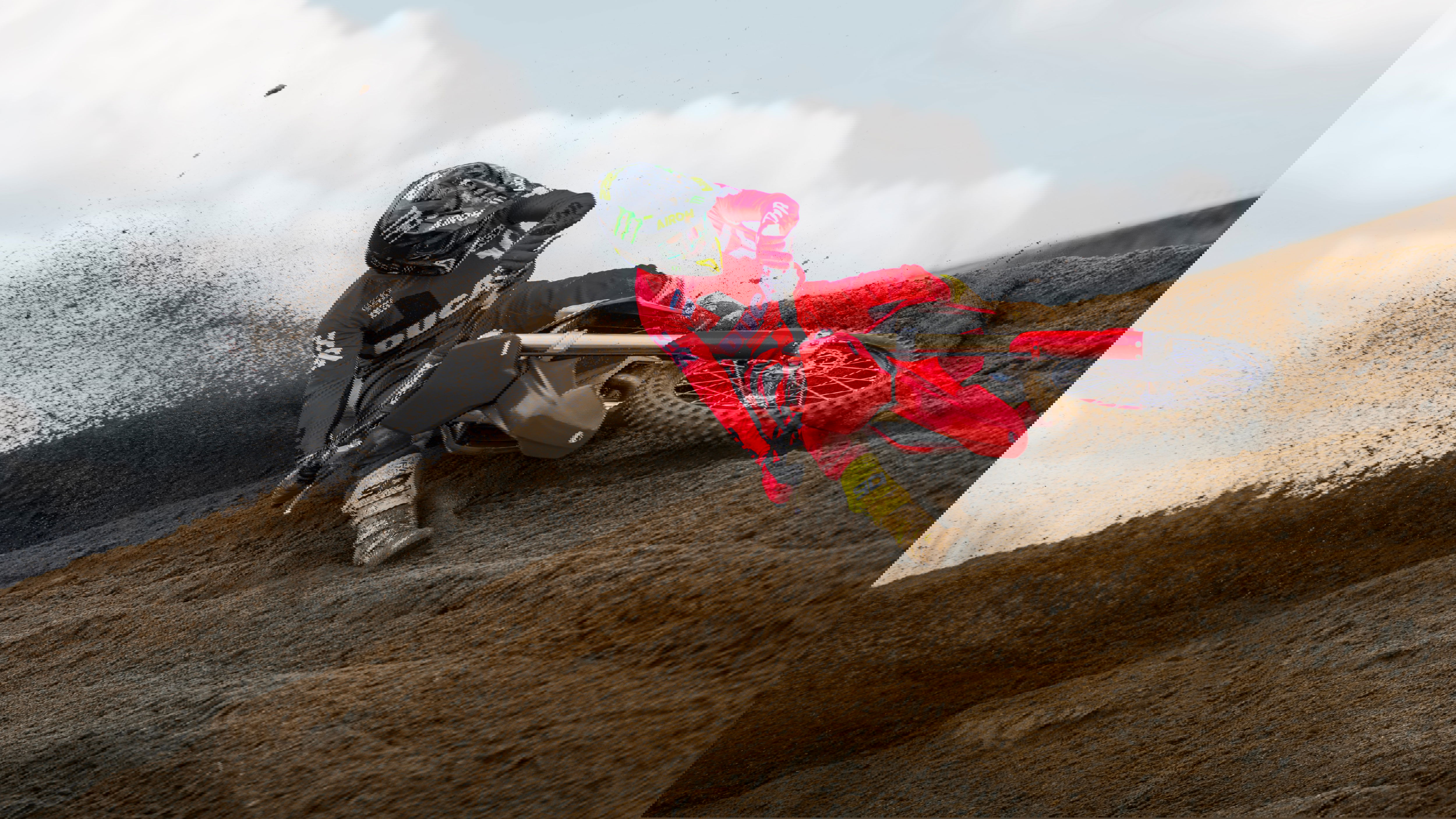 Ducati Desmo450 MX in action