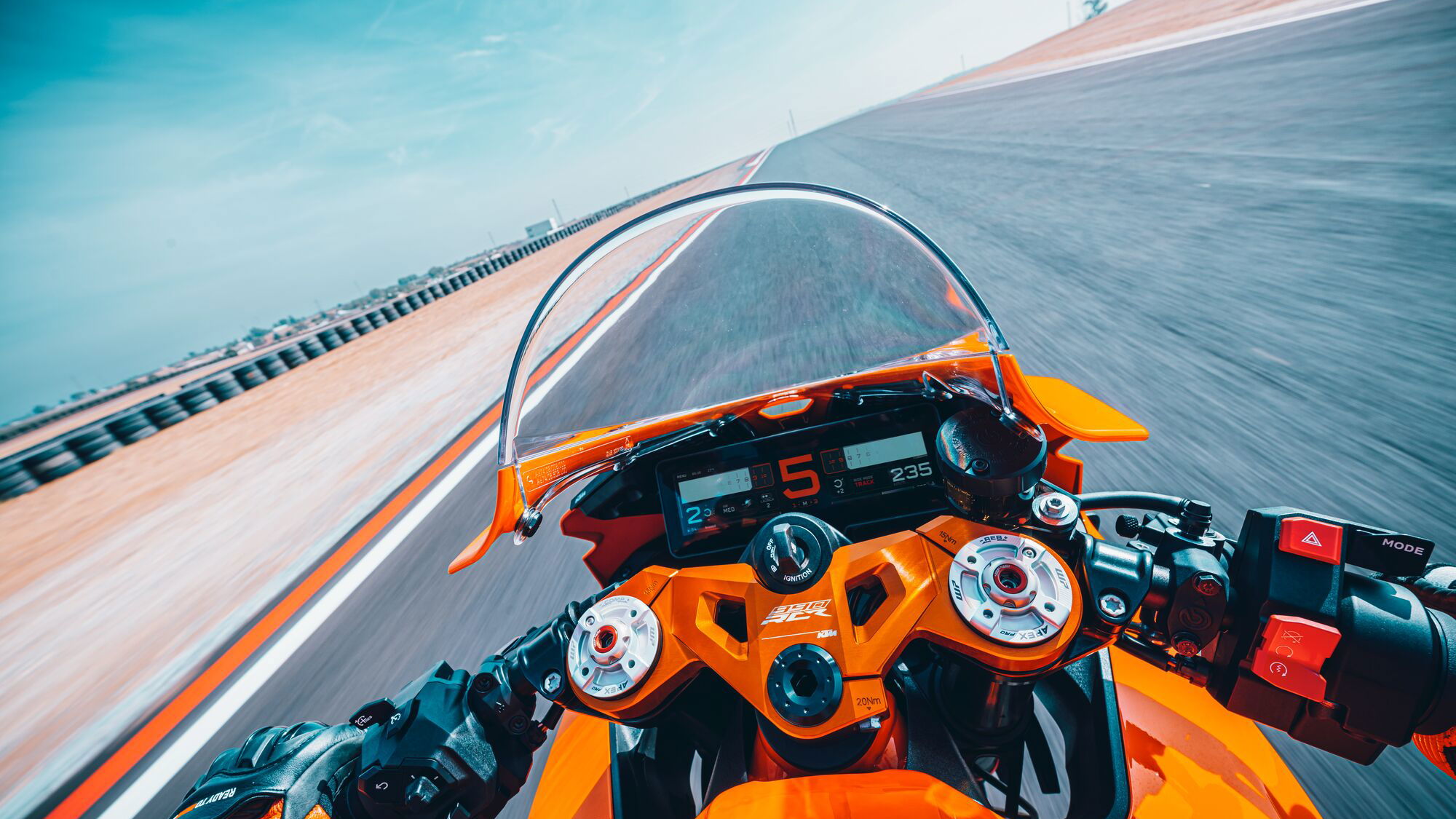 KTM race bike on a track
