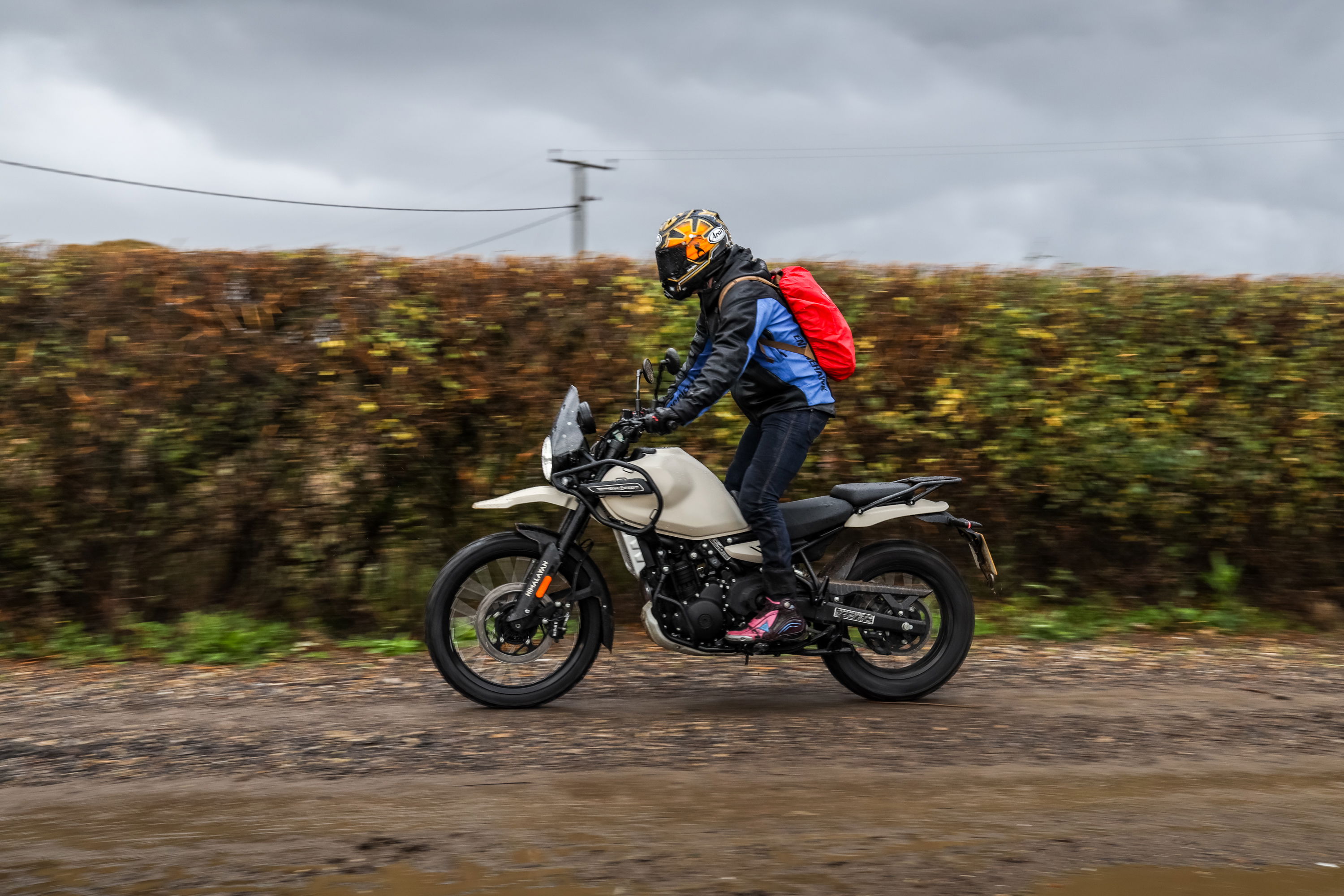 Myself riding Royal Enfield Himalayan 450