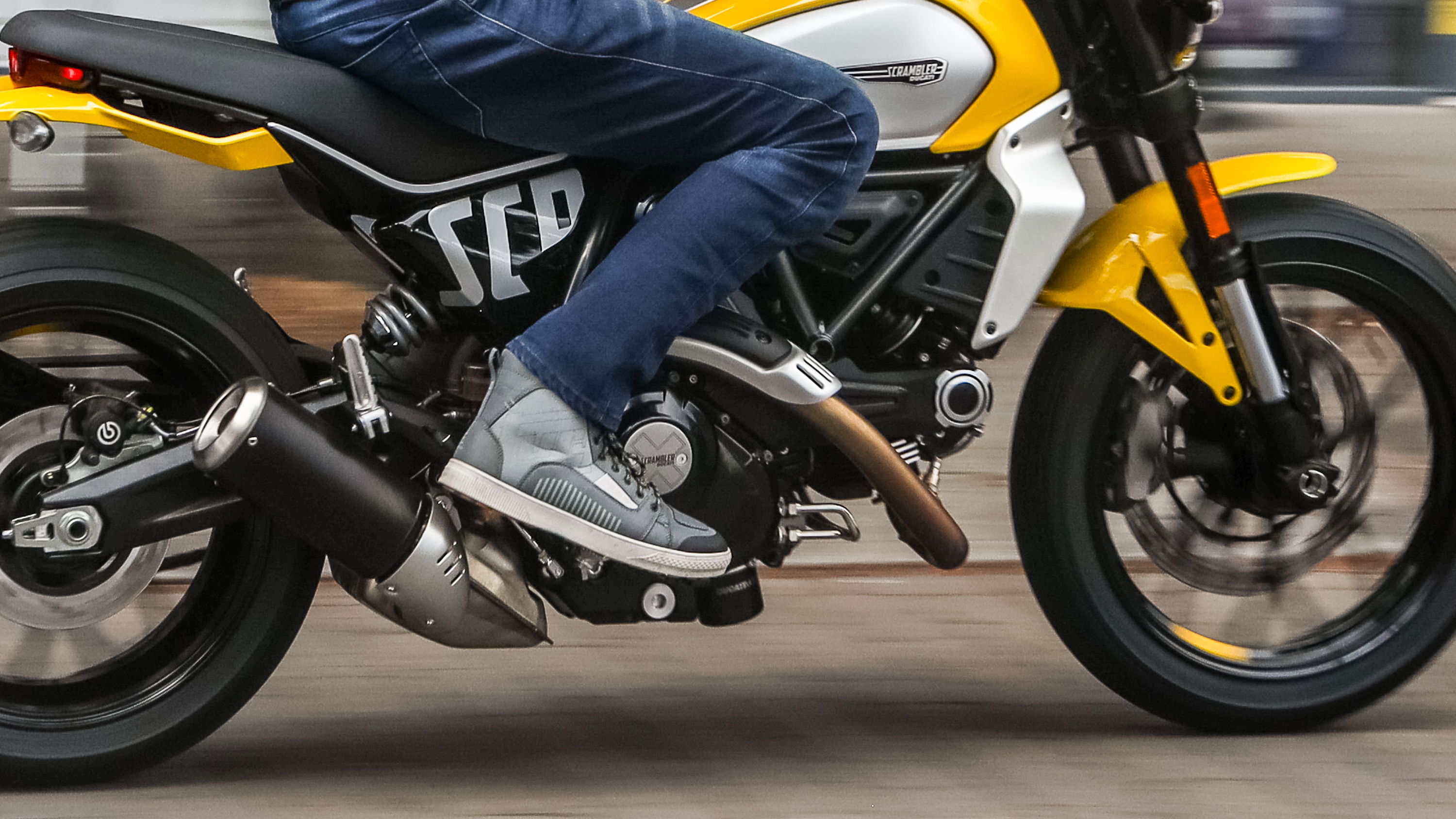 Furygan Stockton Air boots - worn while riding Ducati Scrambler